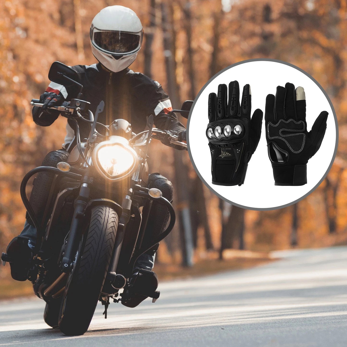 Pair M Motorcycle Winter Warm Touchscreen Driving Glove