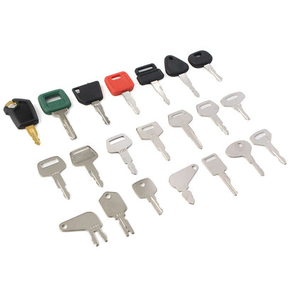Ignition Key Set for John Deere & Komatsu Heavy Equipment (No Year)