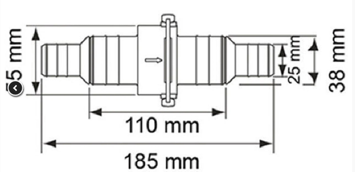 Non Return Valve for Plastimo 25mm-38mm 1"-1.5" Quality Water Valve