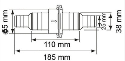 Non Return Valve for Plastimo 25mm-38mm 1"-1.5" Quality Water Valve