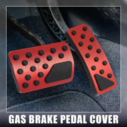 Brake Pedal Pad & Gas Pedal Cover for Jeep (2011-2021) Red