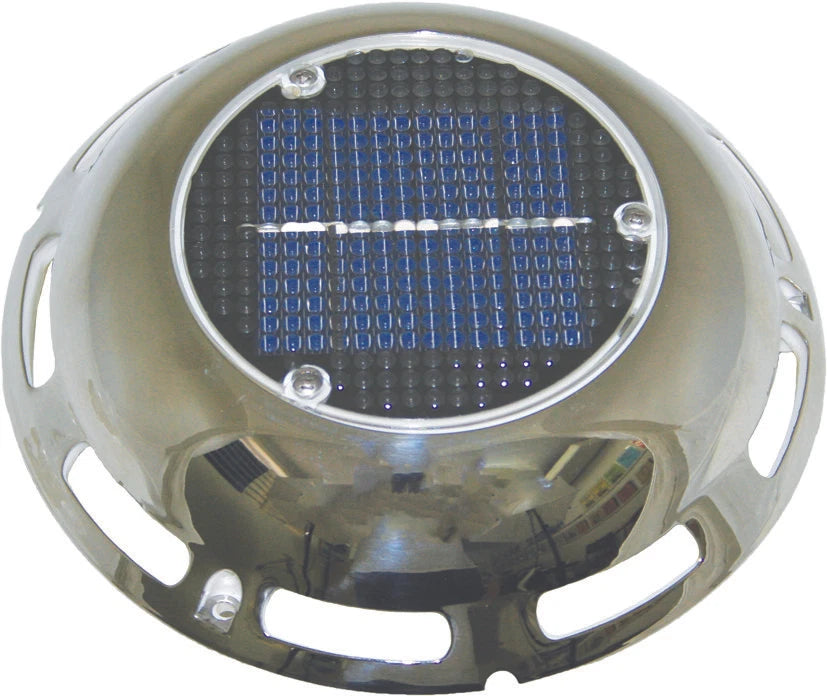 Solar Vent - Stainless Switch & Recharging Battery for Boat Caravan Camper