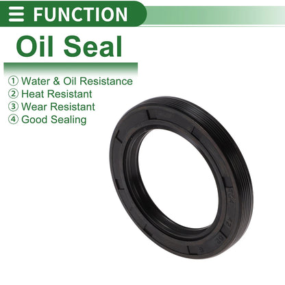 Oil Seal 42x62x8mm NBR Rubber High Pressure Black 5 Pcs