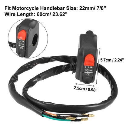 Headlight & Ignition Switch / 7/8" 22mm / Motorcycle