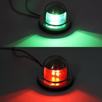 2 x Navigation Lights for Boat 12V Stainless Steel