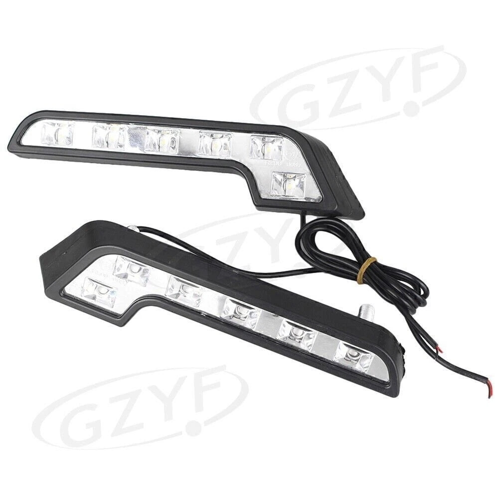 2 x 6-LED Car Daytime Running Lights for Universal Euro (2010-2023)