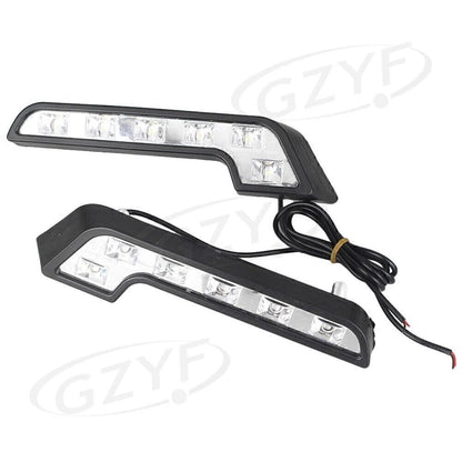 2 x 6-LED Car Daytime Running Lights for Universal Euro (2010-2023)