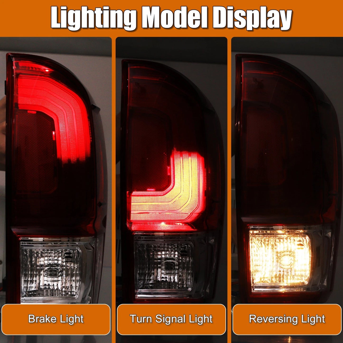 Car Tail Light Assembly for Toyota Tacoma (2016-2019)