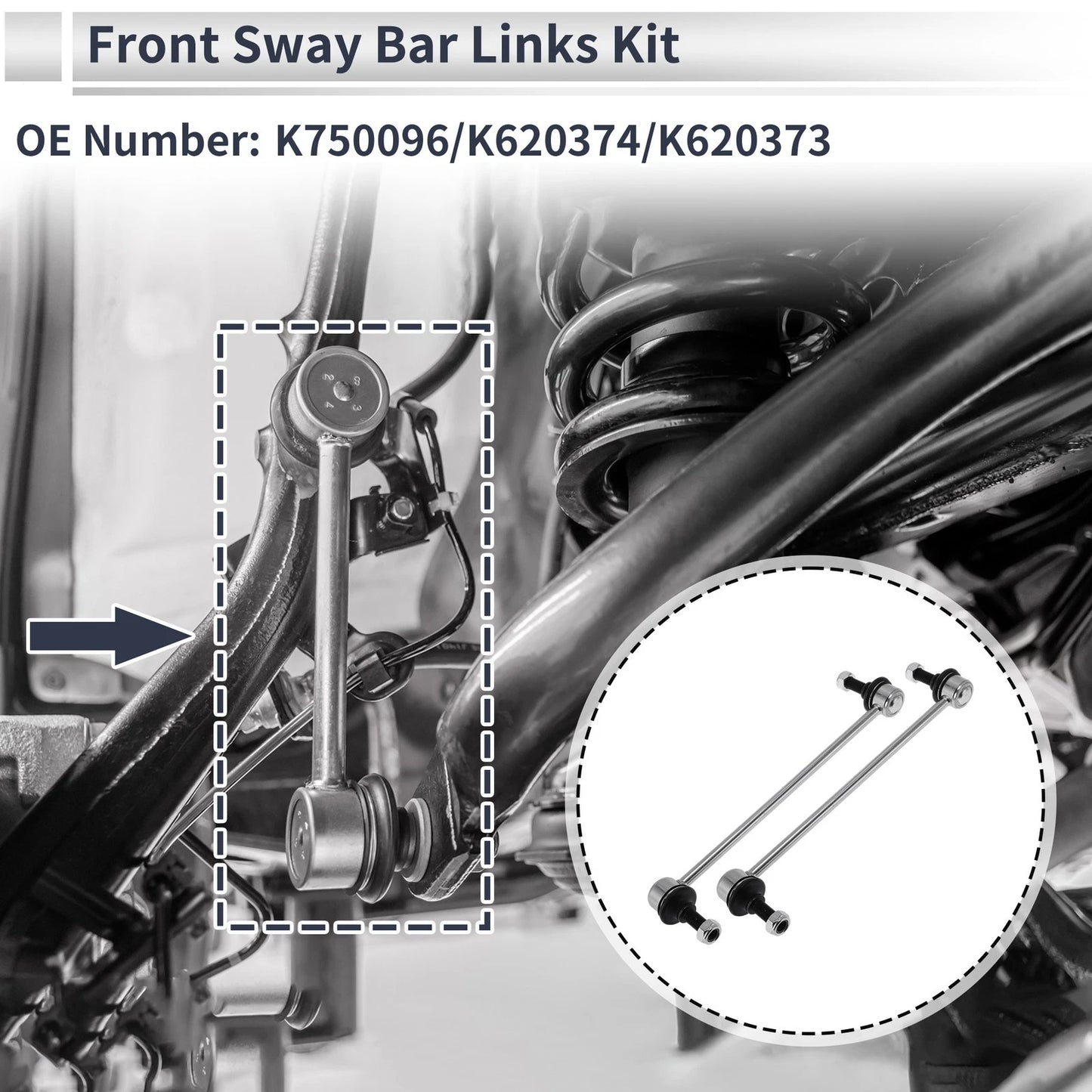 Front Stabilizer Bar Links for Nissan Sentra (2007-2012)