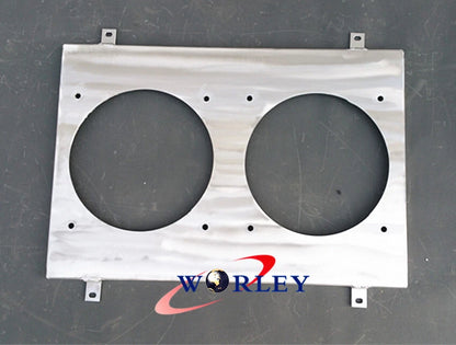 Aluminum Radiator Fan Shroud +  12" Fans for Nissan Silvia S14 S15 (1995-2002)