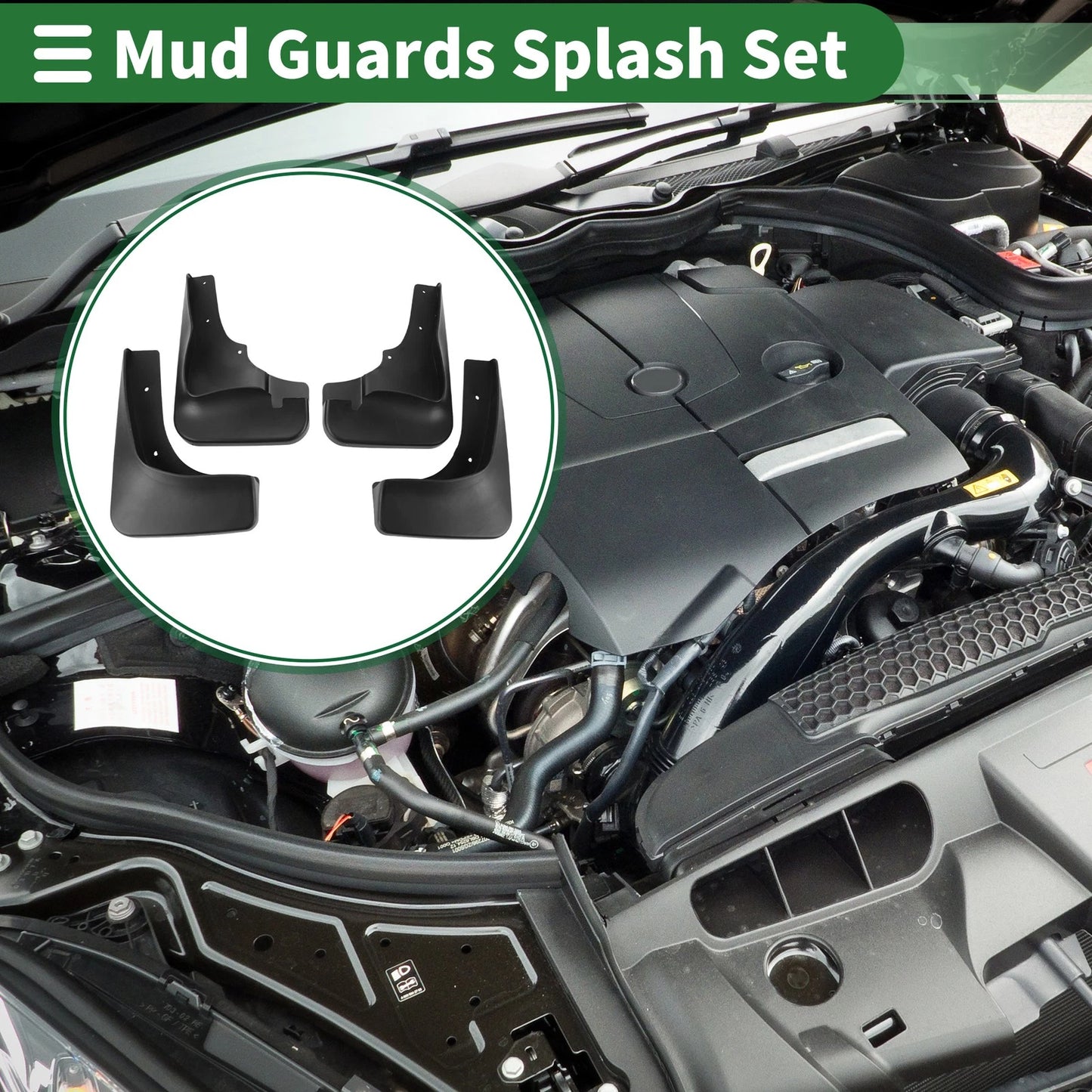 Mud Flaps Splash Guards for Mitsubishi Outlander (2009-2013)