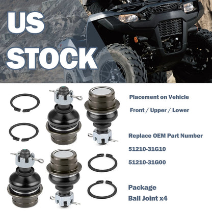 Front Upper Lower Ball Joint for Suzuki KingQuad 450 AXi 4x4 2007-2010