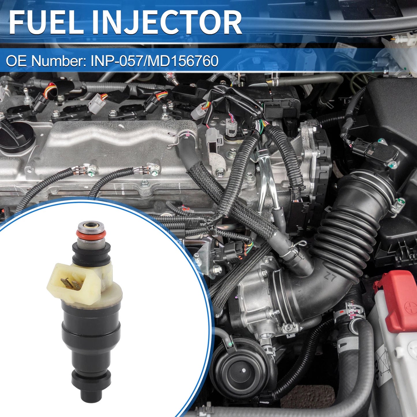 Fuel Injector No.MD156760 for Mitsubishi Diamante 3.0 (1992-1993)