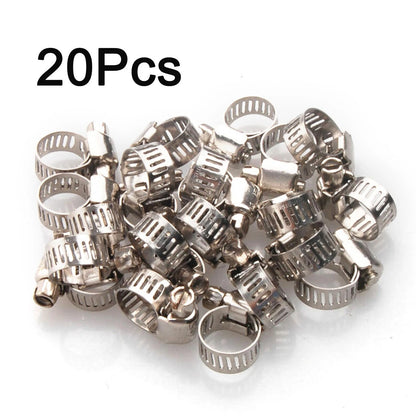 Stainless Steel Clips Drive Hose Clamps Silver Accessories