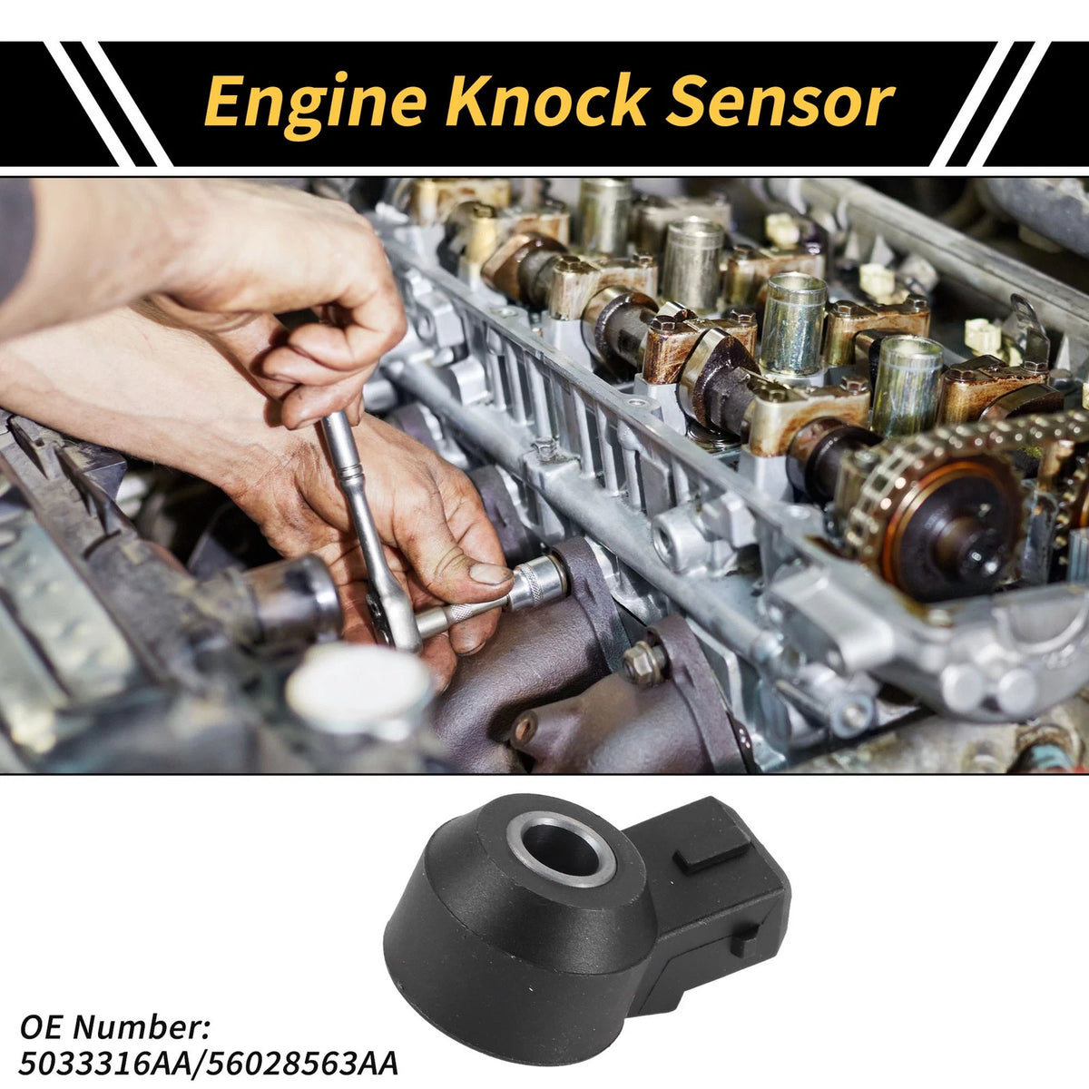 Engine Knock Sensors for Ram 1500 2500 (2011-2017)  No.5033316AA/56028563AA