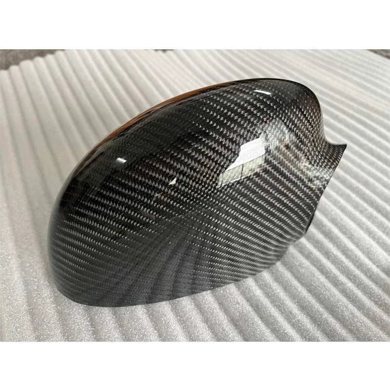 Real Carbon Fiber Add-on Side Mirror Cover Caps for BMW M3 E46 2001-2006