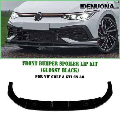 Front Spoiler Lip Splitter for VW Golf 8 R GTI (2020-2023)