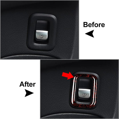 Fire Red Trunk Switch Button Cover for Mercedes Benz C Class (2015-2020)