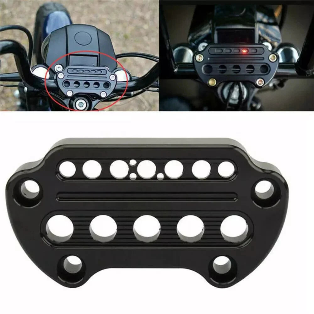 Indicator Handlebar Top Clamp for Harley Sportster XL883 XL1200 Dyna (2004-2023)