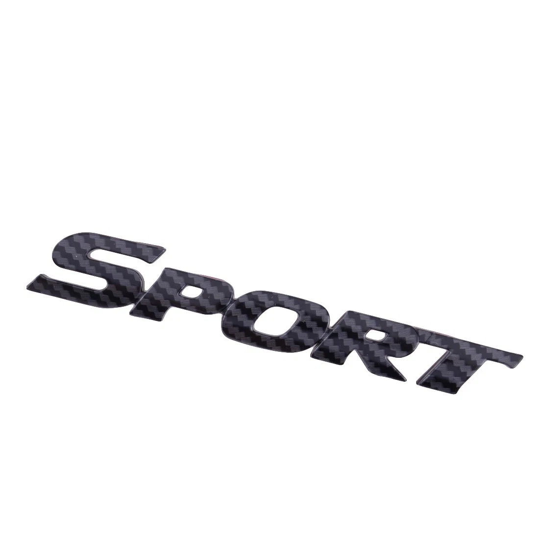 Carbon Fiber Style SPORT Logo Emblem Badge Sticker for Universal Sk (N/A)