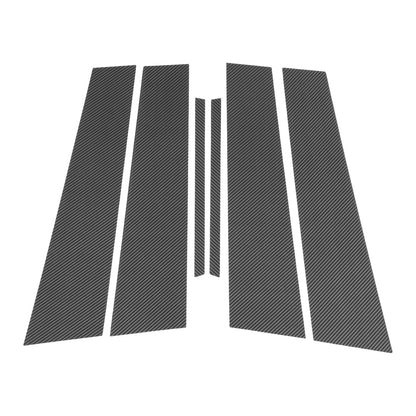 6 Pcs Pillar Window Trim for Chevy Malibu Carbon Fiber Pattern (2013 - 2015)
