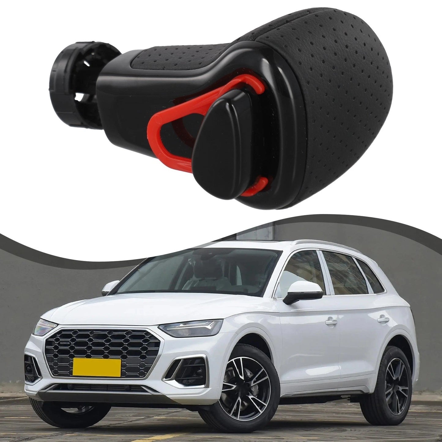Gear Shift Knob Premium Black Leather for Q5