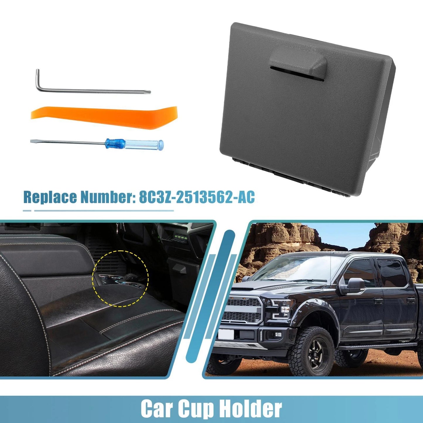 Dashboard Cup Holder for Ford F-250 F-350 (2005-2016) - Water Drink Holder