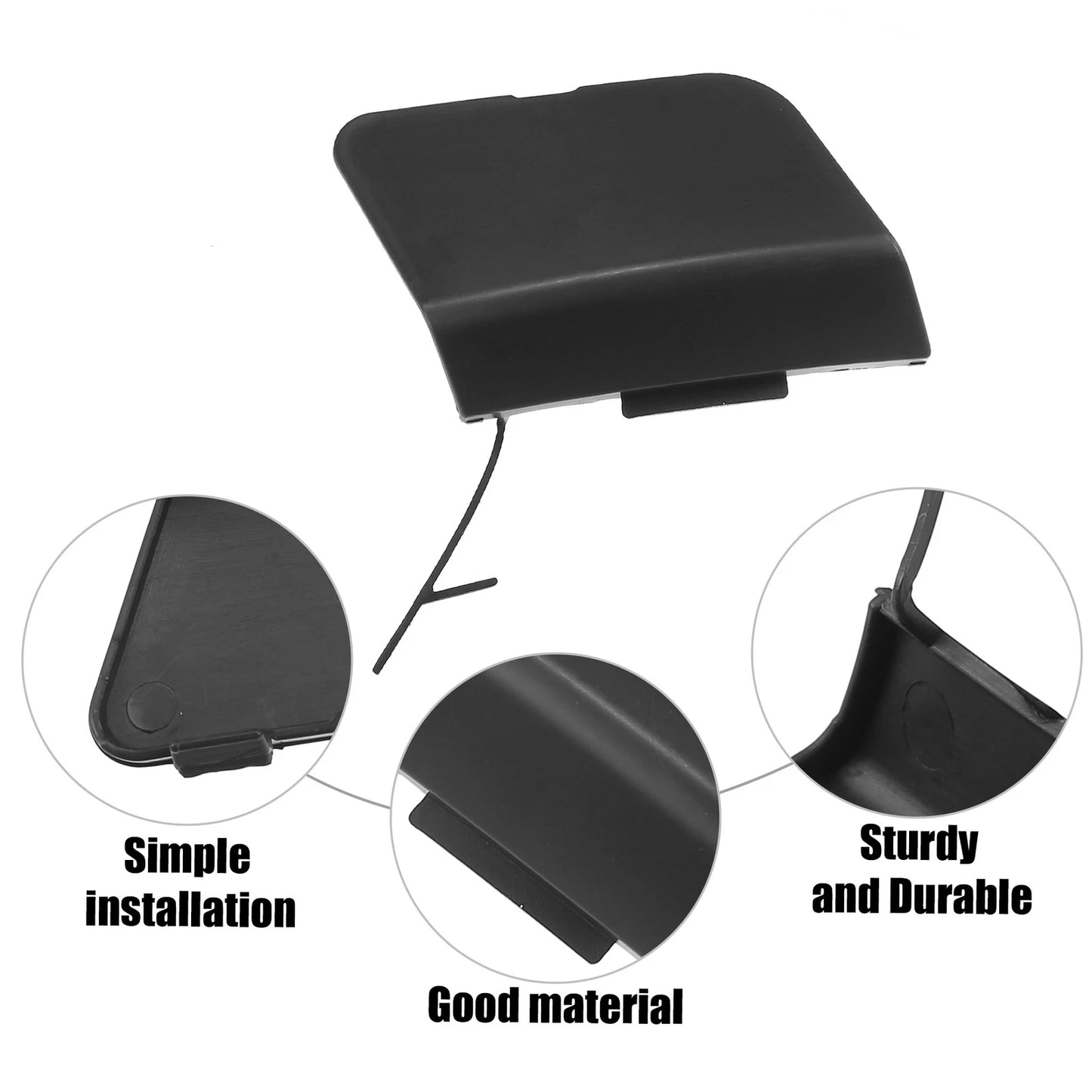 Front Right Tow Hook Cover for Subaru Forester (2014-2018) Black