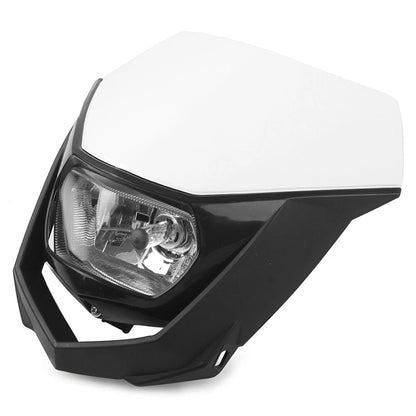 Universal Headlight Fairing for Supermoto Dirt Bike - White