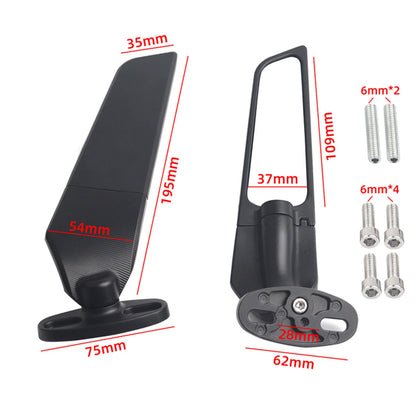 Motorcycle Racing Rearview Mirrors for Yamaha Kawasaki Ninja 250-650