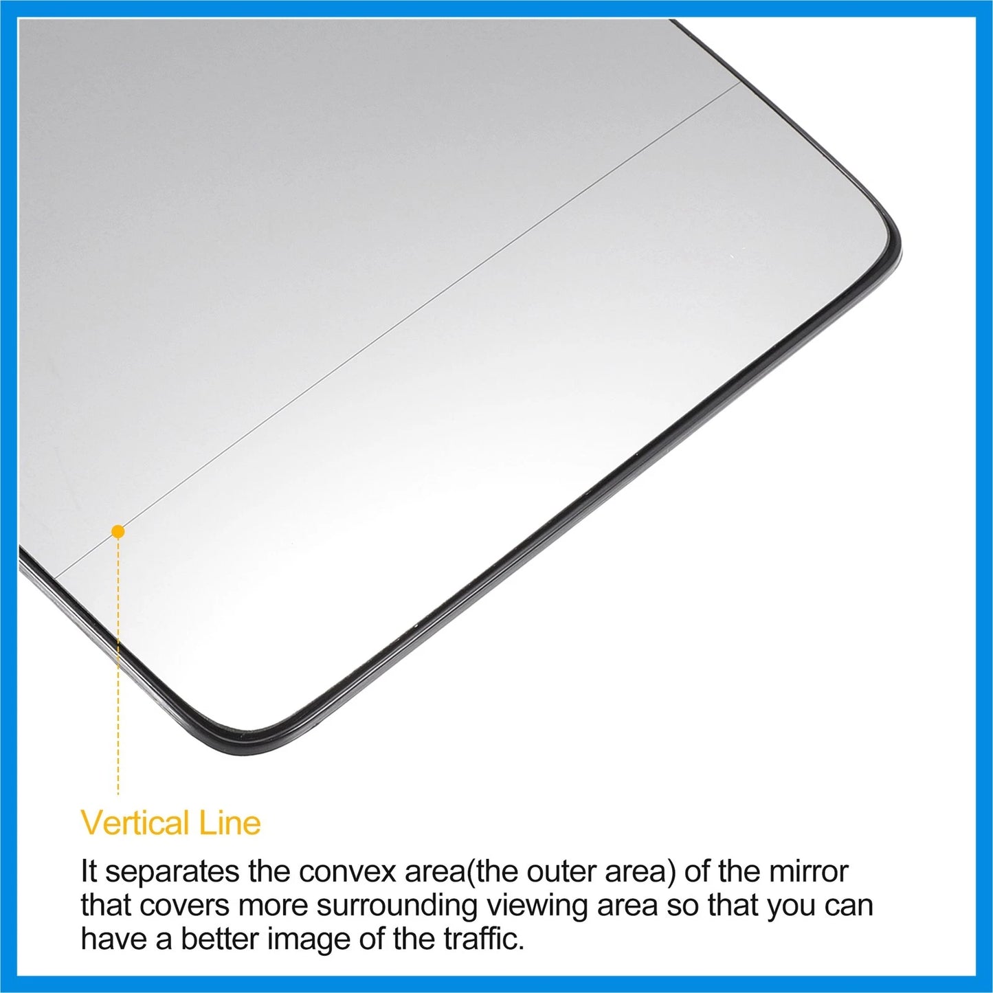 Heated Right Passenger Side Mirror Glass with Backing Plate for Jeep