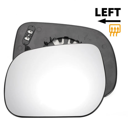 Left Side White Mirror Glass with Back Heated for Toyota Verso (2009–2012)