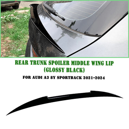 Rear Boot Spoiler Lip for Audi A3 8Y Sportback (2021-2024)