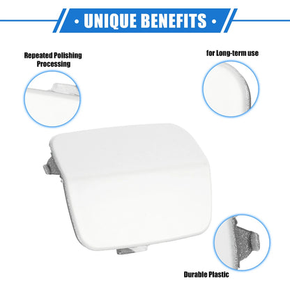Tow Hook Eye Hole Cover for BMW 3-Series 2007-2010 White Rear Right