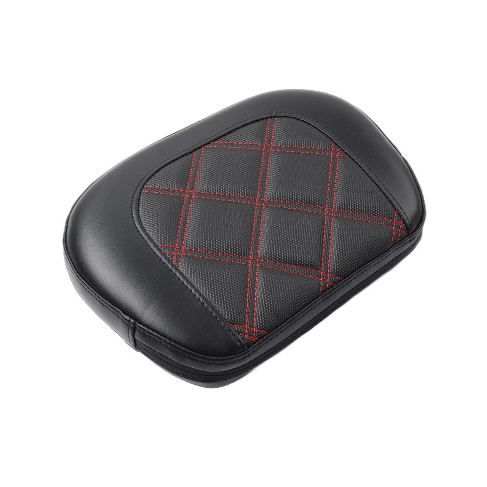 Red Stitching Sissy Bar Backrest Pad for Harley Electra Glide (2014-2023)