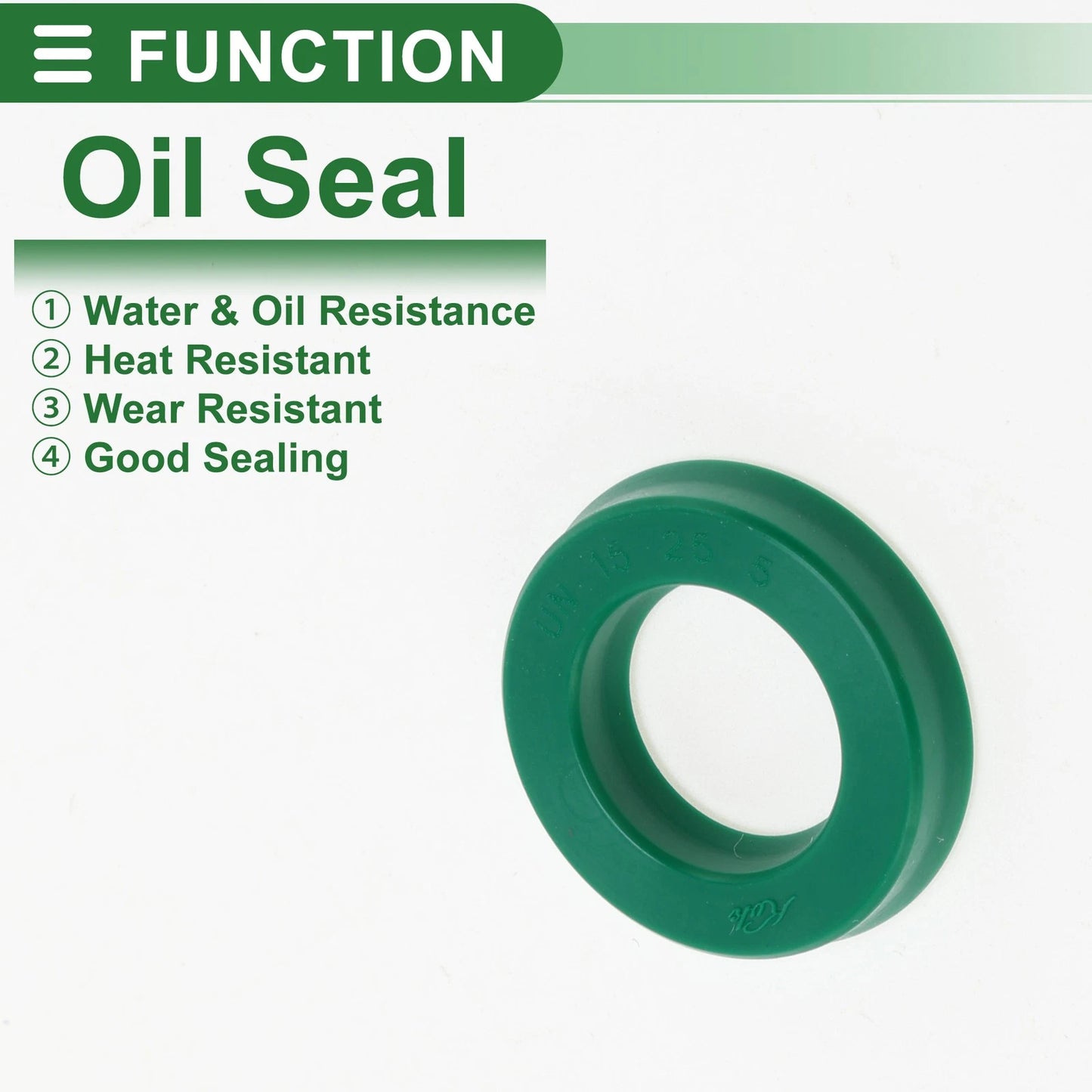 Oil Seal / 15x25x5mm / Rotary Shaft Seal TPU 5 Pcs for Make Model