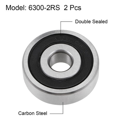 Deep Groove Ball Bearing Z2 Double Sealed Carbon Steel 10 for Make Model