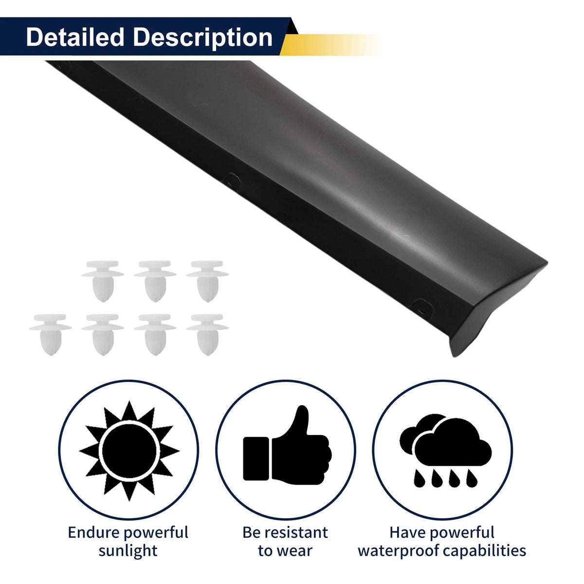 Lower Door Trim Garnish for Toyota Highlander (2001-2023)