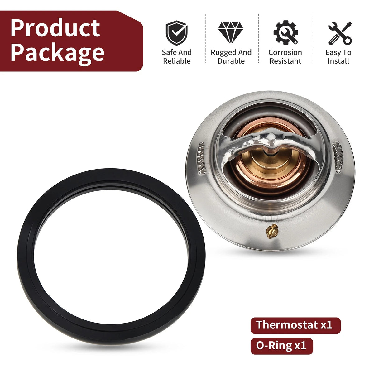 Thermostat + O-Ring for Suzuki V-Strom 650 DL650 DL650A ABS (2012–2024)