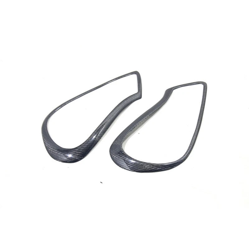 Real Carbon Fiber Headlight Ring Cover Trim for Porsche Cayenne 957 LCI 2007-10