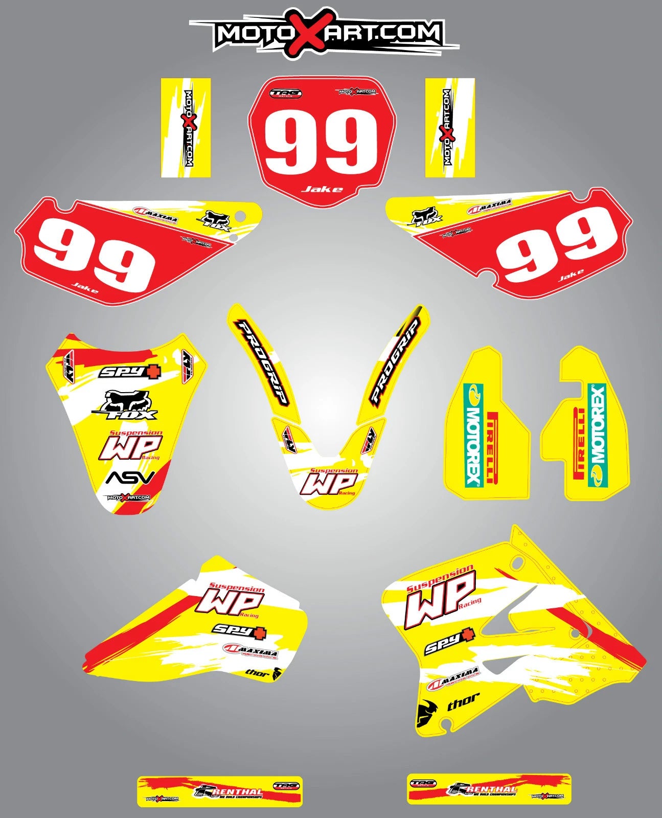 Custom Graphics Kit  Stickers for Suzuki RM 85 (2000-2021)