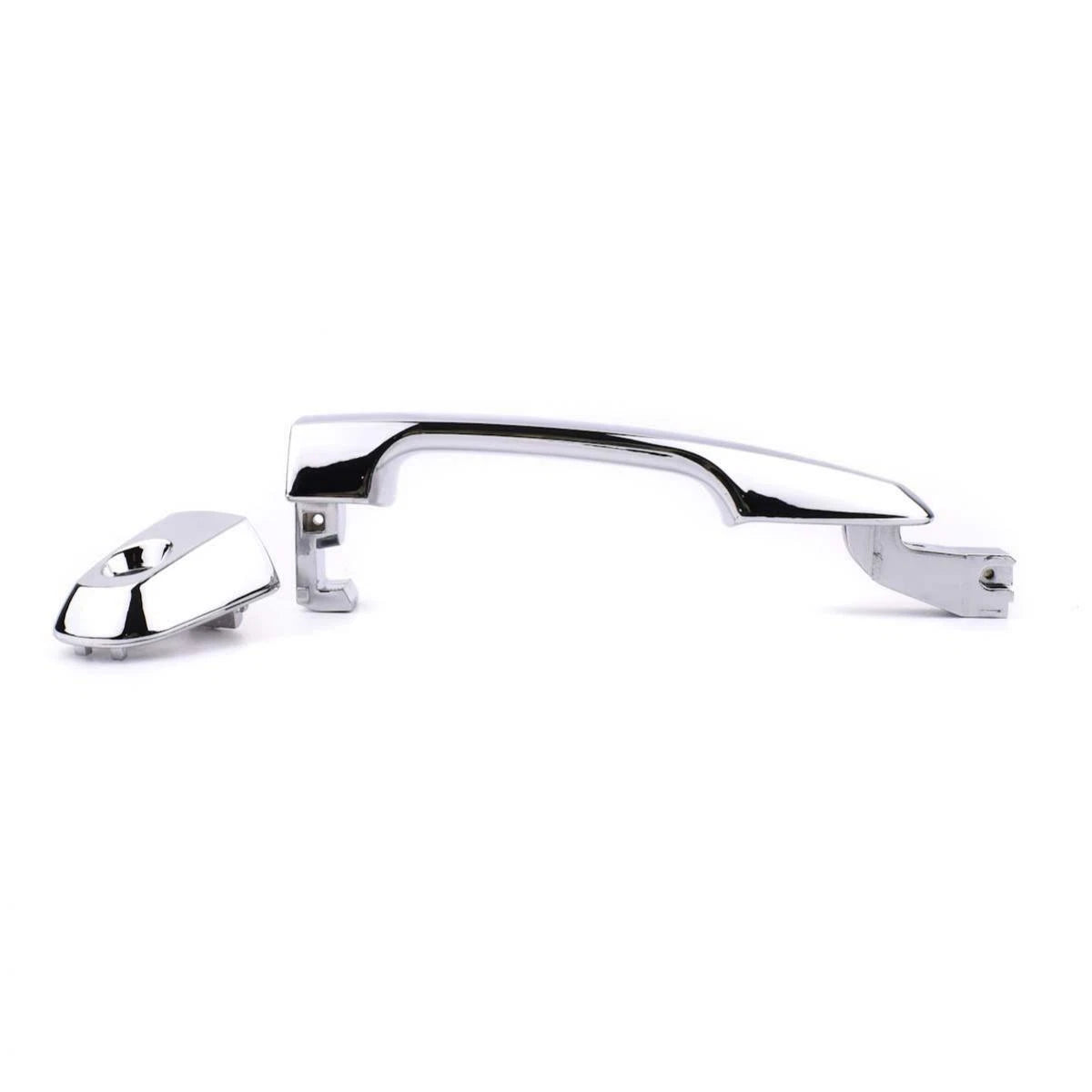 Exterior Door Handle w Keyhole Pair Fit Mitsubishi L200 Triton Ute Truck 2005-14