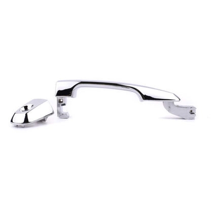 Exterior Door Handle w Keyhole Pair Fit Mitsubishi L200 Triton Ute Truck 2005-14