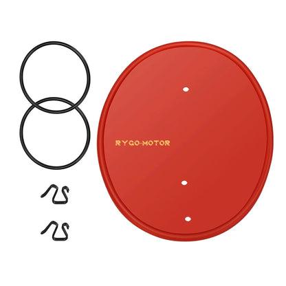 Front Red Number Plate & Clips and Bands Mount for Honda Z50 Z50R (1979–1987)
