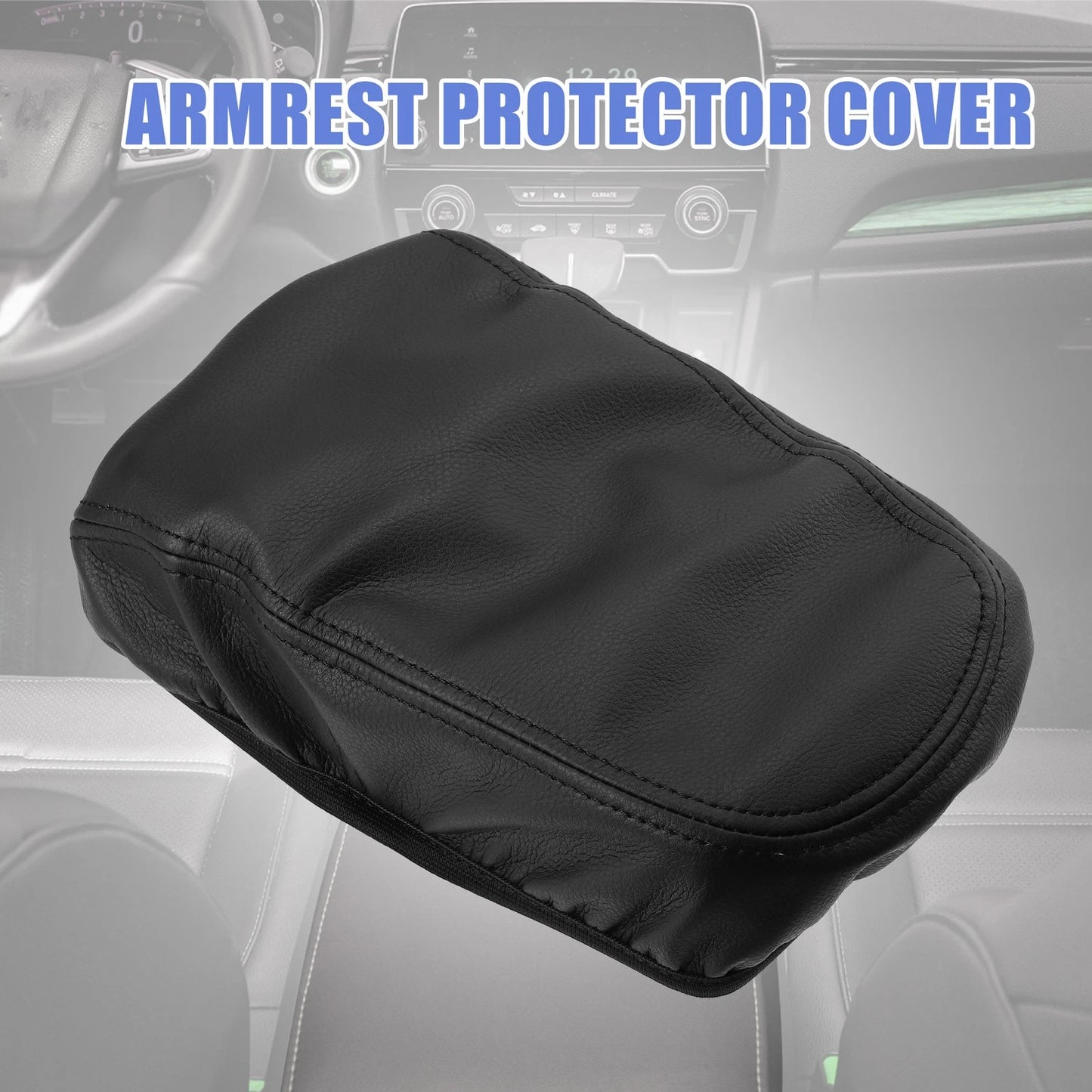 Microfiber Leather Black Armrest Cover for Volvo XC40 (2018-2022)