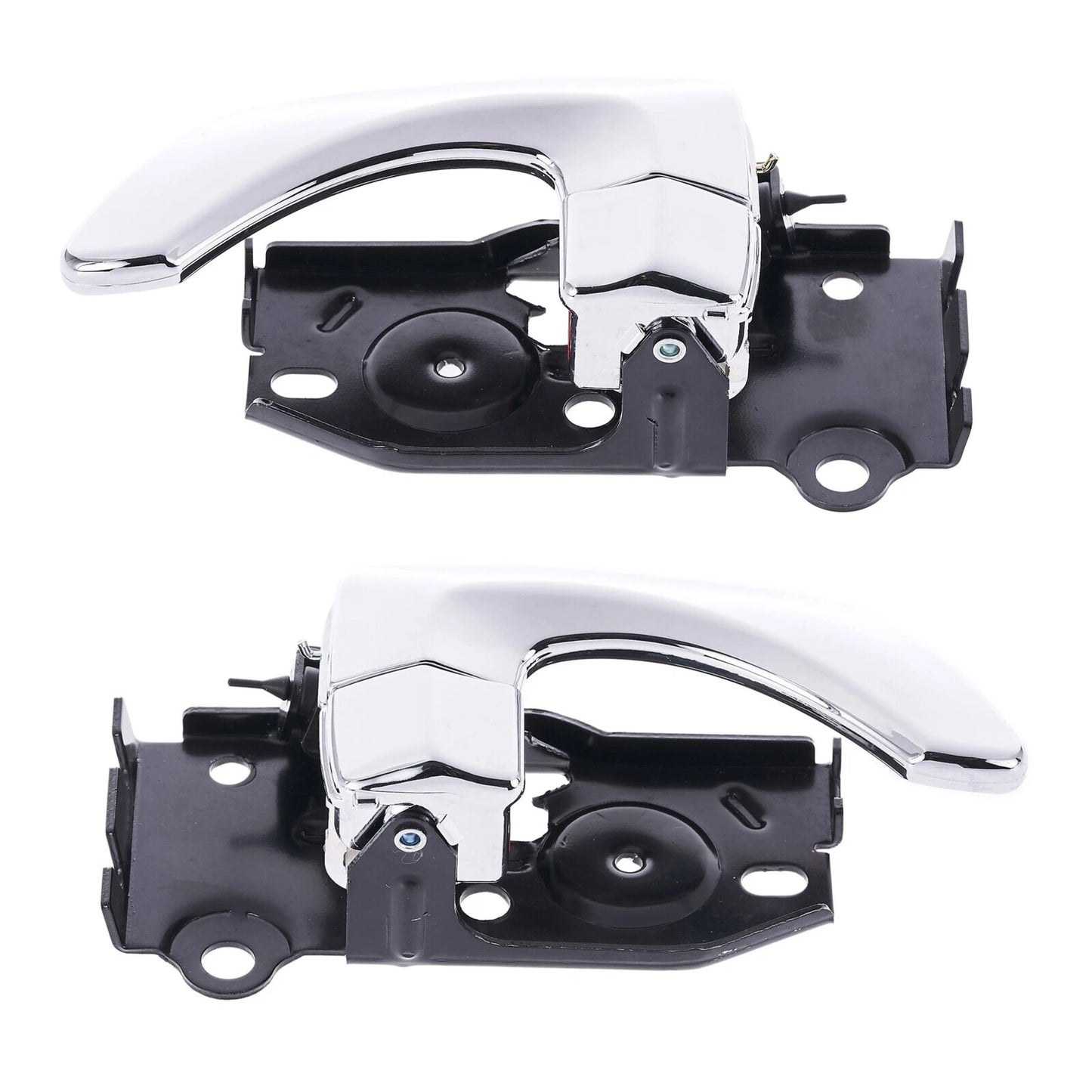 Door Handle Inner 2 x Chrome FRONT LEFT+RIGHT for Hyundai Santa Fe (2000–2005)