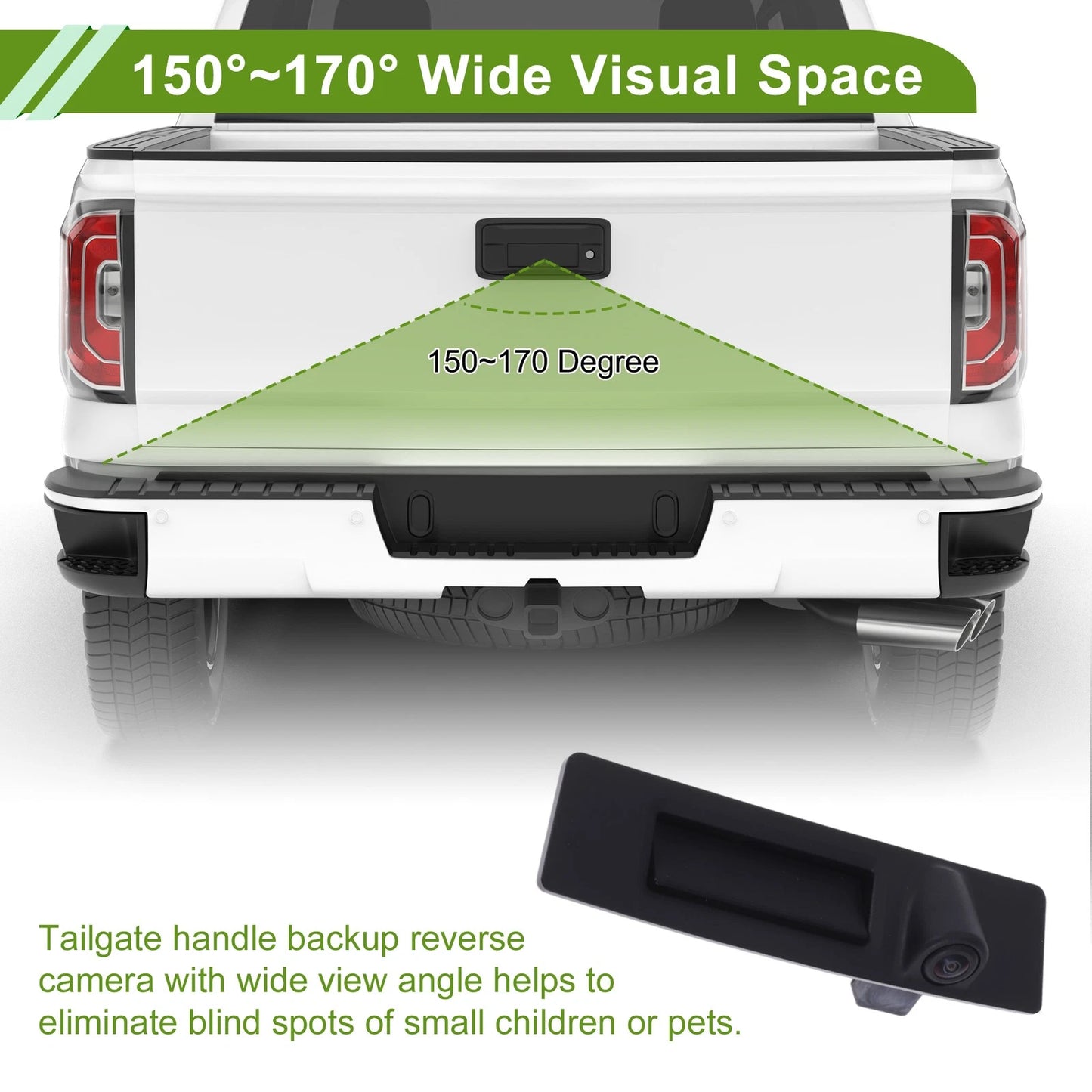 Park Assist Camera & Tailgate Handle for Tesla Model 3 (2017-2023)