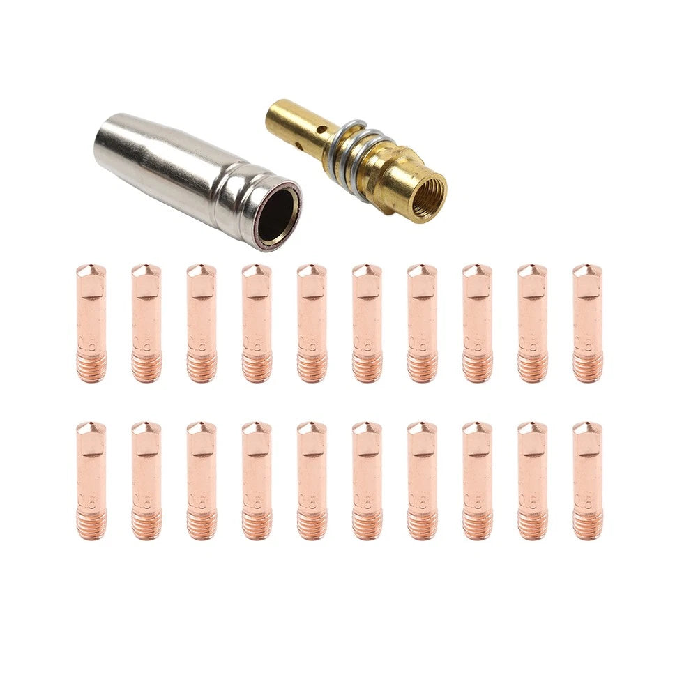 22 x Mig Welding Gun Tips 030/035 Kit for MB 15AK MIG125 MIG135 Welder
