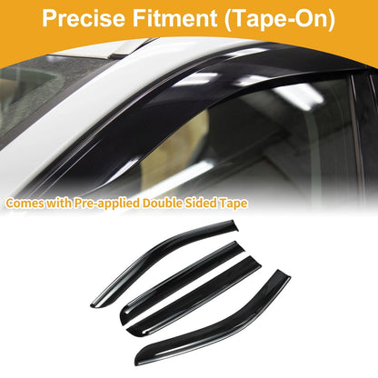Window Deflectors for Ford Ranger SuperCrew 2019-2024 Side Vent Visors