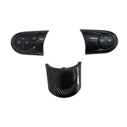 Carbon Look Steering Wheel Multifunction Cruise Button Panel for Mini R55-61